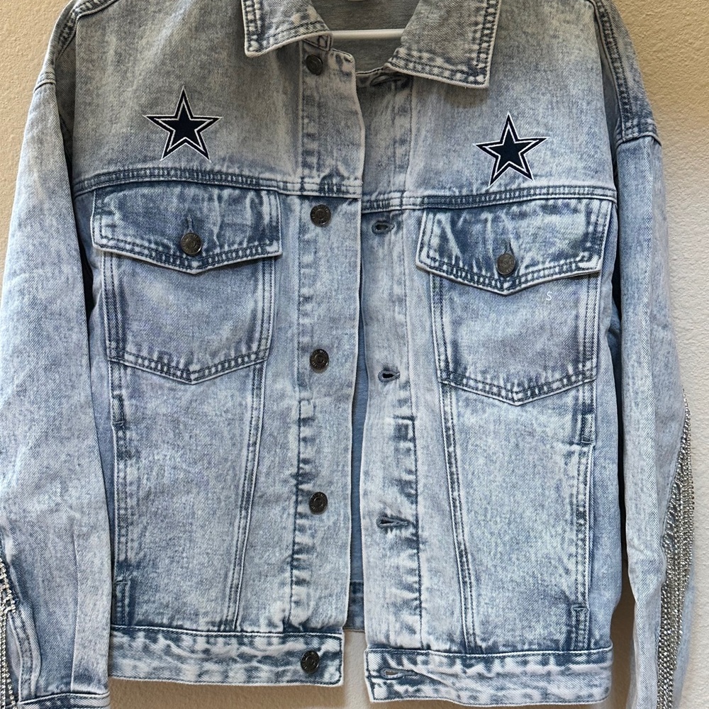 NWT Official Dallas Cowboy Denim Jacket